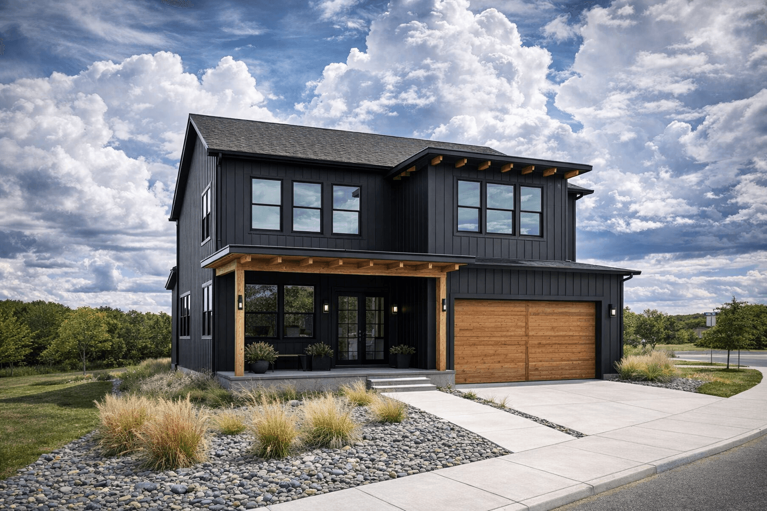 Modern farmhouse exterior